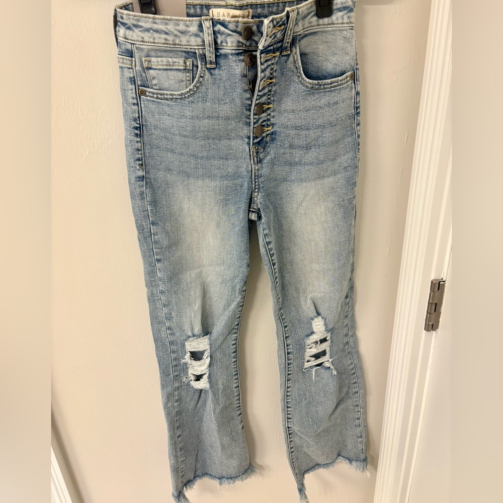 Francesca's Collections Blue Straight Leg Jeans NWT